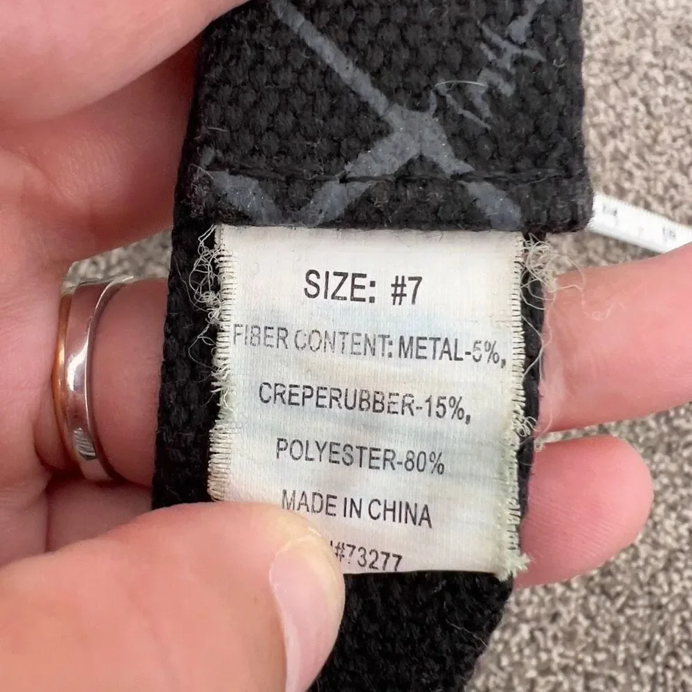Kohls Black Patterned D-Ring Belt for Boy